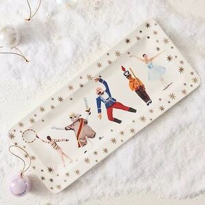 Anthropologie platter Nutcracker Rectangular Tray